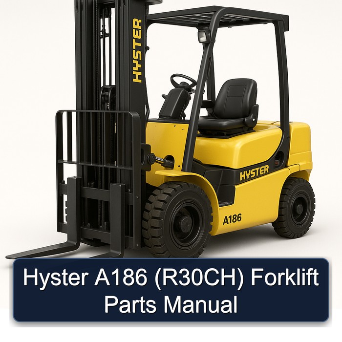 Hyster Gabelstapler A186 (R30CH) Ersatzteilhandbuch