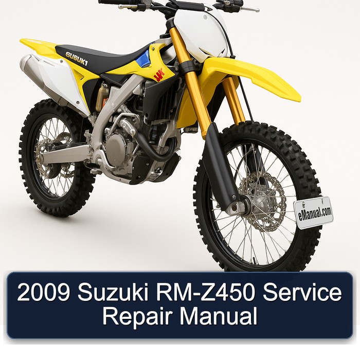 2009 Suzuki RM-Z450 Manual de servicio y reparación