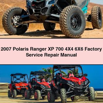 2007 Polaris Ranger XP 700 4X4 6X6 Factory Manual de servicio y reparación