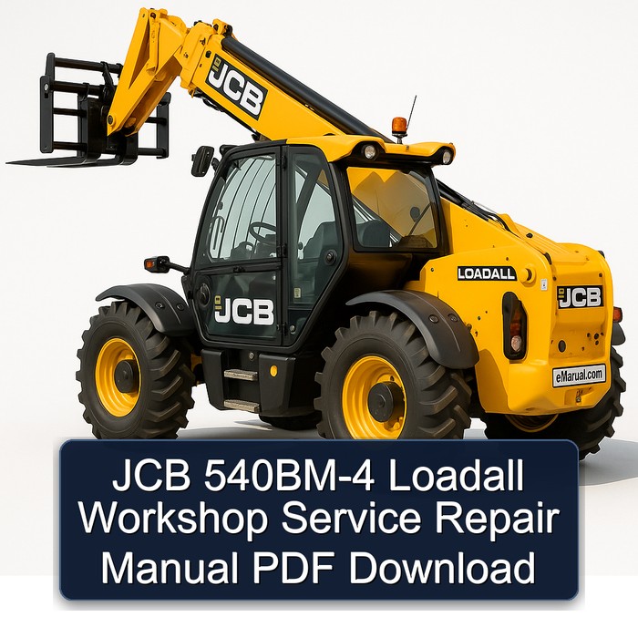 JCB 540BM-4 Loadall Workshop Service Repair Manual PDF Download
