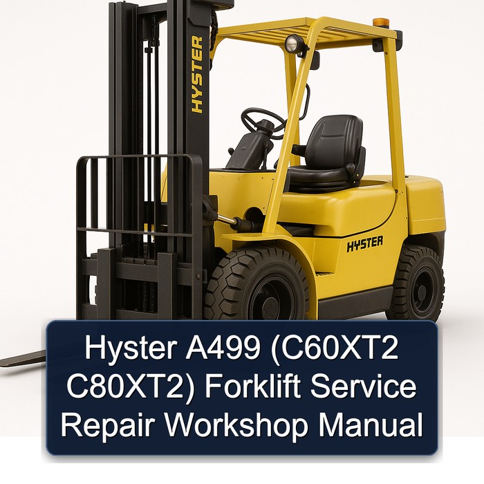 Hyster A499 (C60XT2 C80XT2) Forklift Service Repair Workshop Manual