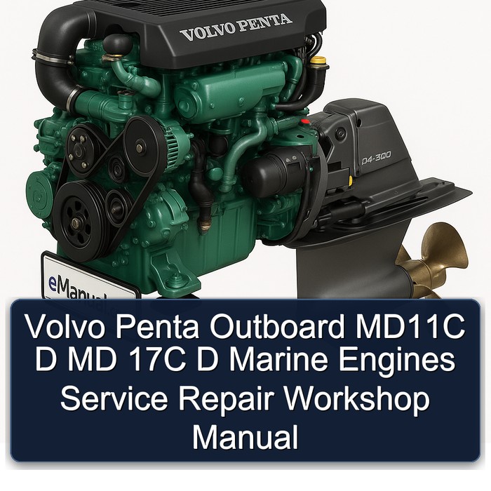 Volvo Penta Outboard MD11C D MD 17C D Marine Engines Service Repair Workshop Manual 