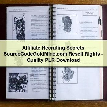 Affiliate Recruting Secrets Sourcecodegoldmine.com Resell Rights-Quality Plr PDF Download