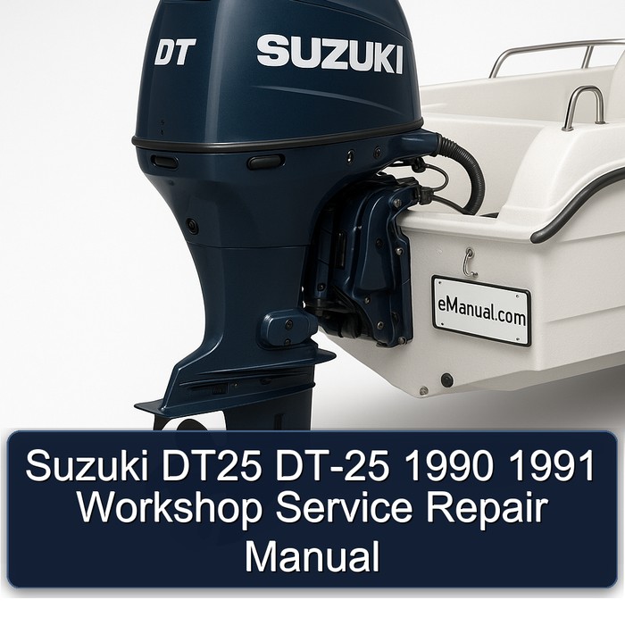 Suzuki DT25 DT-25 1990 1991 Workshop Manual de servicio y reparación