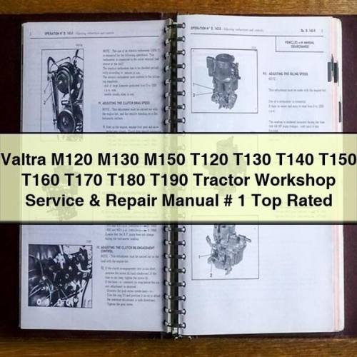 Valtra M120 M130 M150 T120 T130 T140 T150 T160 T170 T180 T190 Tractor & # 1 Workshop Service Repair Manual PDF Download