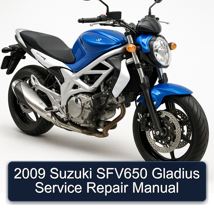 2009 Suzuki SFV650 Gladius Manual de servicio y reparación