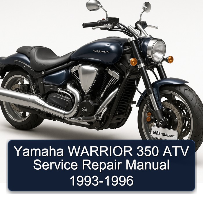 Yamaha WARRIOR 350 ATV Service Repair Manual 1993-1996 