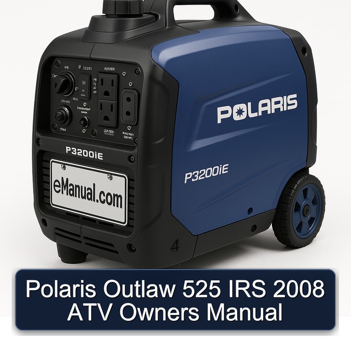 Polaris Outlaw 525 IRS 2008 ATV Owners Manual