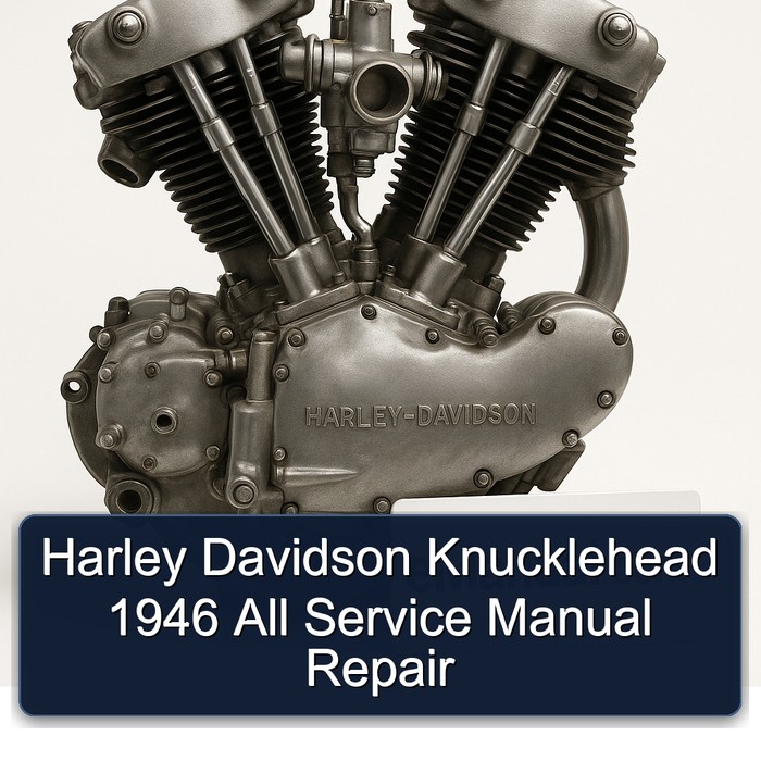 Harley Davidson Knucklehead 1946 All Service Manual Repair 