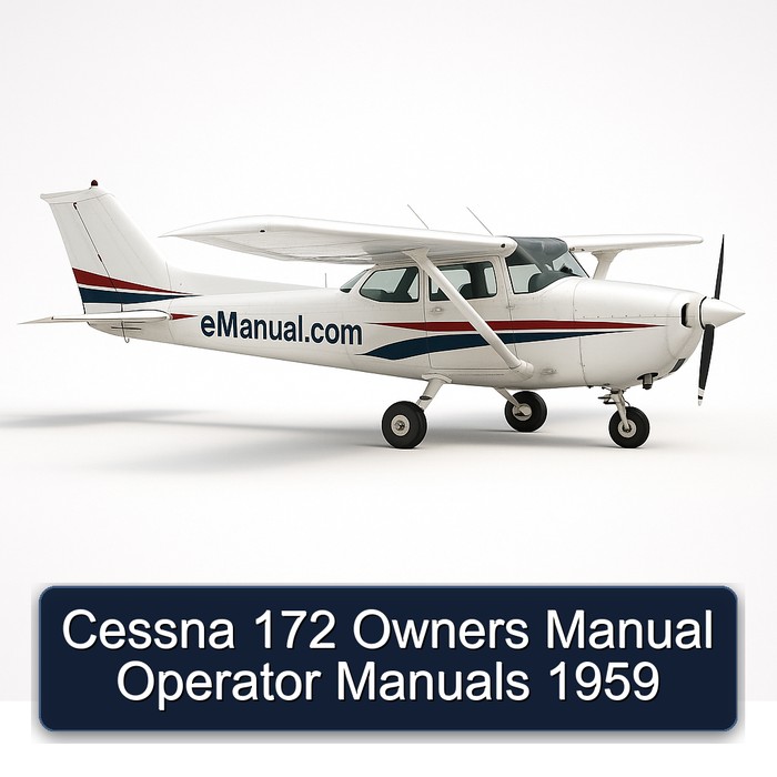 Cessna 172 Owners Manual Operator Manuals 1959