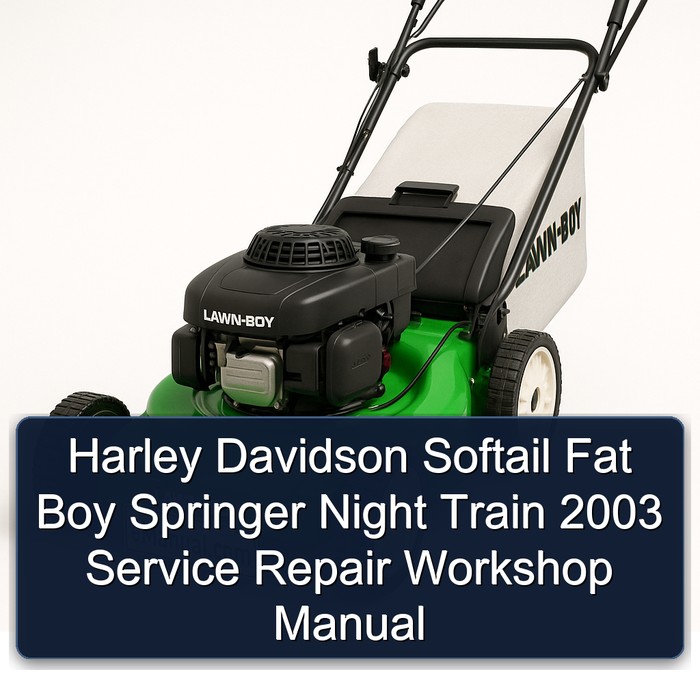 Manual de Reparación y Servicio Harley Davidson Softail Fat Boy Springer Night Train 2003