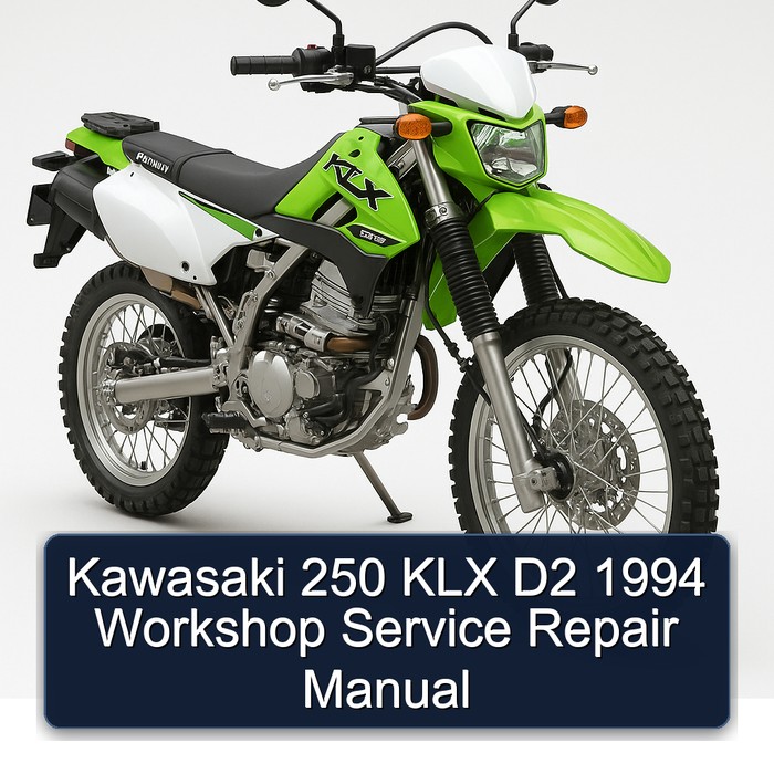 Kawasaki 250 KLX D2 1994 Workshop Manual de servicio y reparación