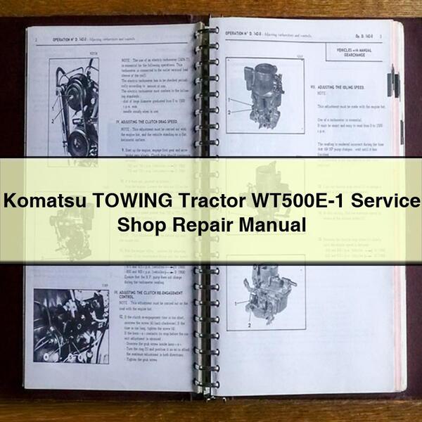 Manual de Servicio y Reparación Tractor de Remolque Komatsu WT500E-1