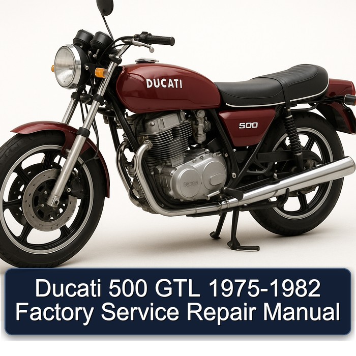 Ducati 500 GTL 1975-1982 Factory Manual de servicio y reparación