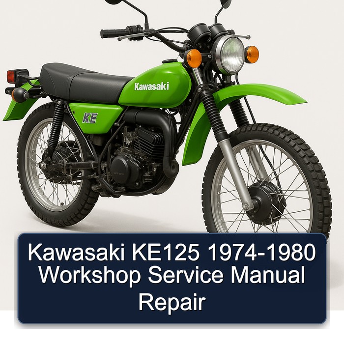 Kawasaki KE125 1974-1980 Workshop Service Manual Repair