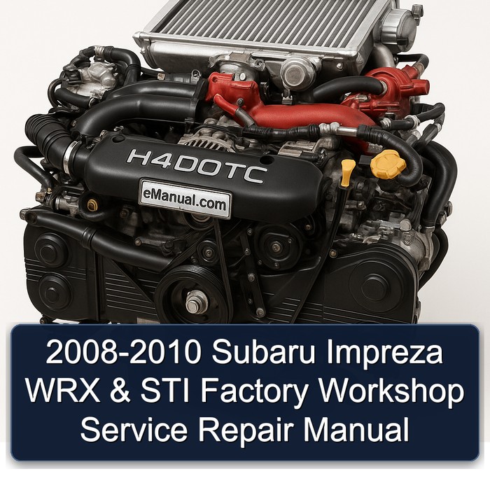 2008-2010 Subaru Impreza WRX & STI Factory Workshop Manual de servicio y reparación