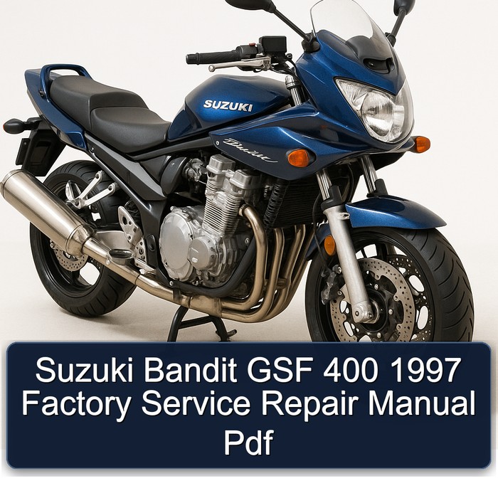 Suzuki Bandit GSF 400 1997 Factory Manual de servicio y reparación Pdf