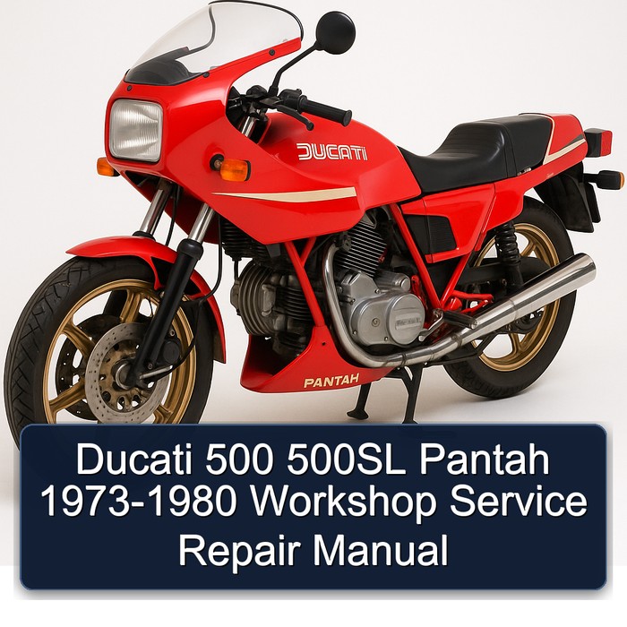 Ducati 500 500SL Pantah 1973-1980 Workshop Manual de servicio y reparación