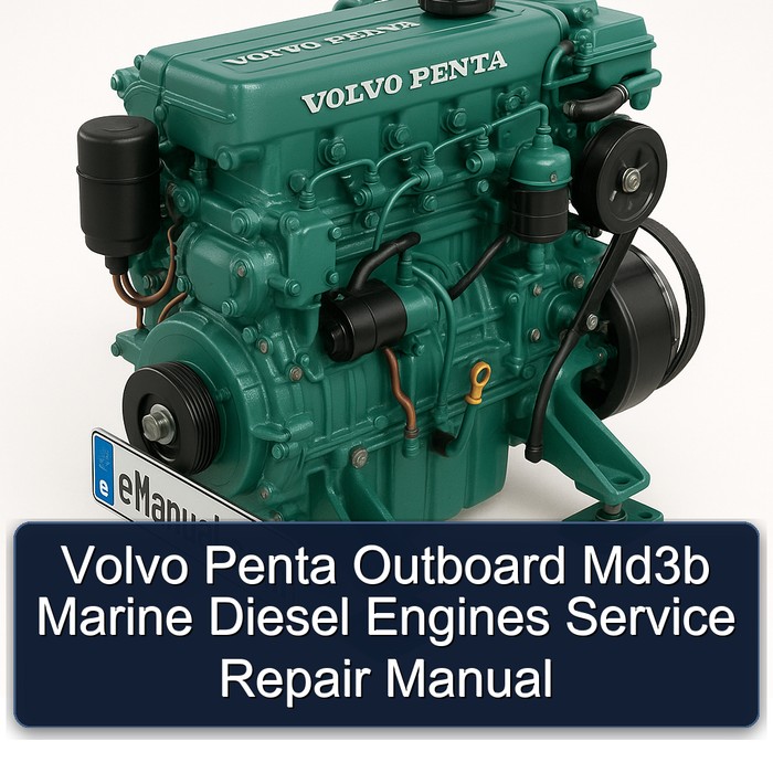 Volvo Penta Outboard Md3b Marine Diesel Engines Service Repair Manual