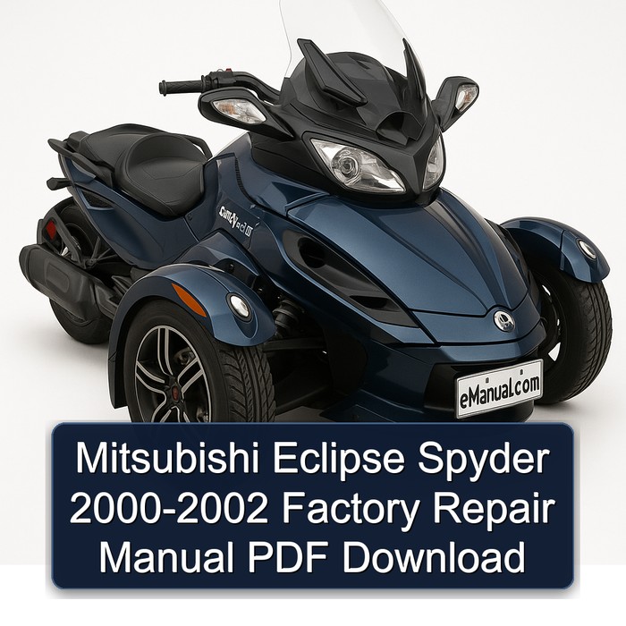 Mitsubishi Eclipse Spyder 2000-2002 Factory Repair Manual PDF Download