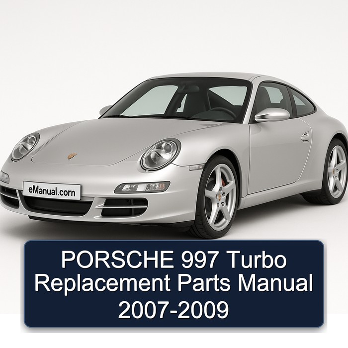 PORSCHE 997 Turbo Replacement Parts Manual 2007-2009