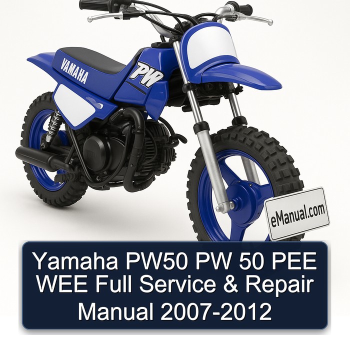 Yamaha PW50 PW 50 PEE WEE Full Manual de servicio y reparación 2007-2012