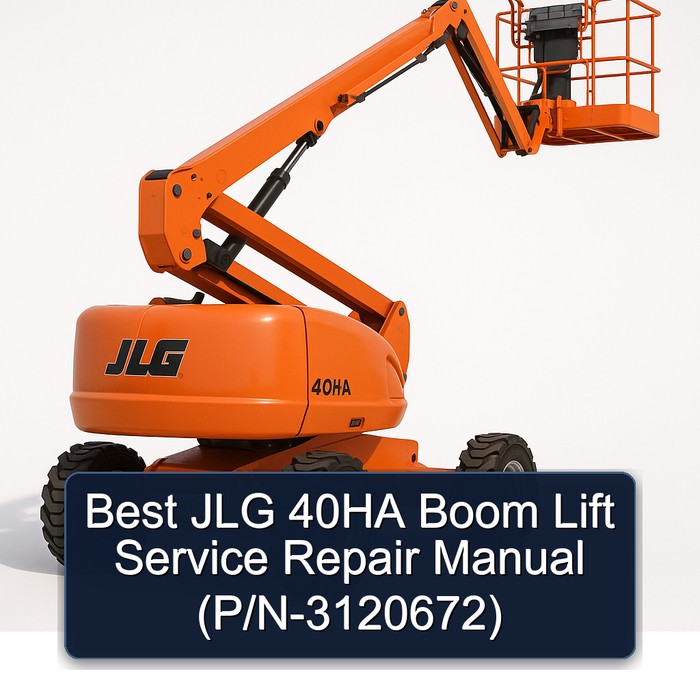 Best Jlg 40HA Boom Lift (P/N-3120672) Workshop Service Repair Manual PDF Download
