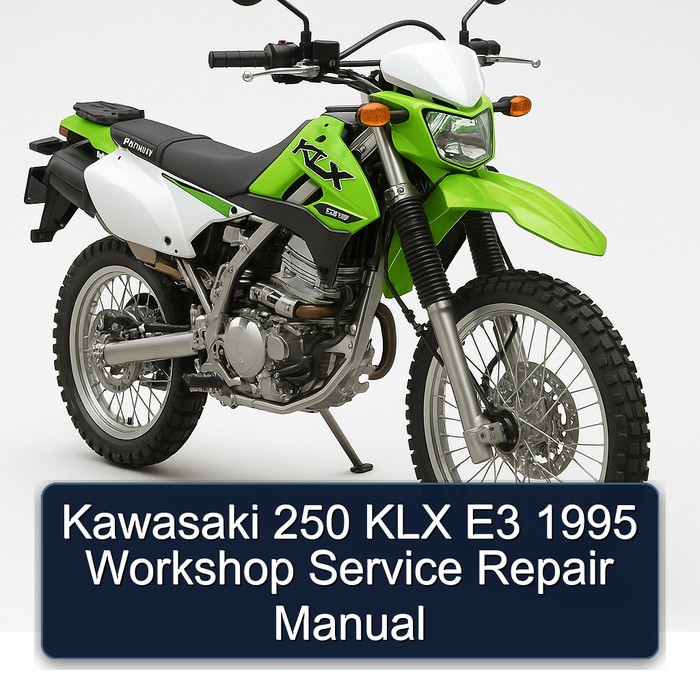 Kawasaki 250 KLX E3 1995 Workshop Manual de servicio y reparación