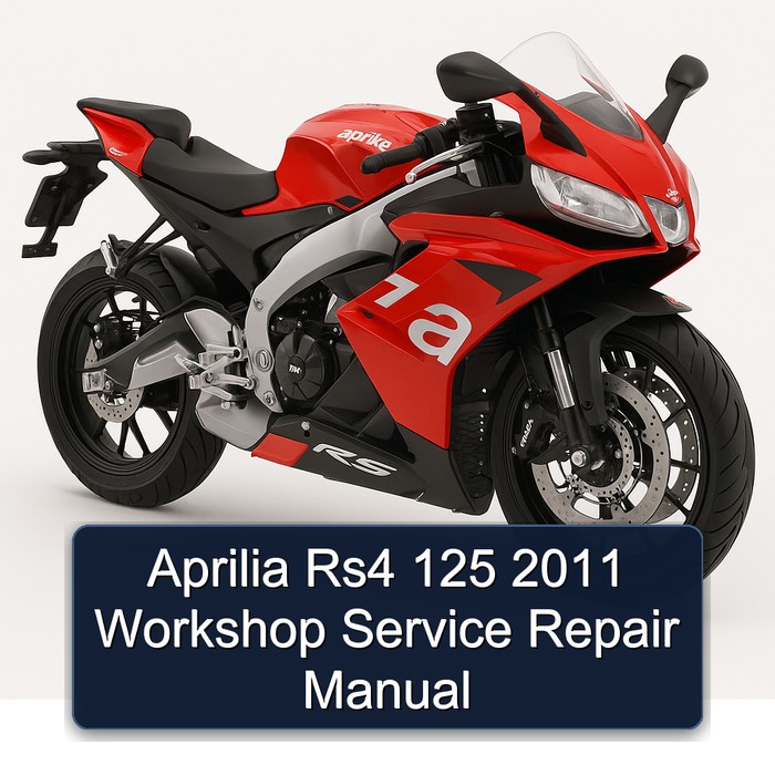 Aprilia Rs4 125 2011 Workshop Manual de servicio y reparación
