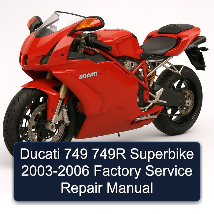 Ducati 749 749R Superbike 2003-2006 Factory Service Repair Manual