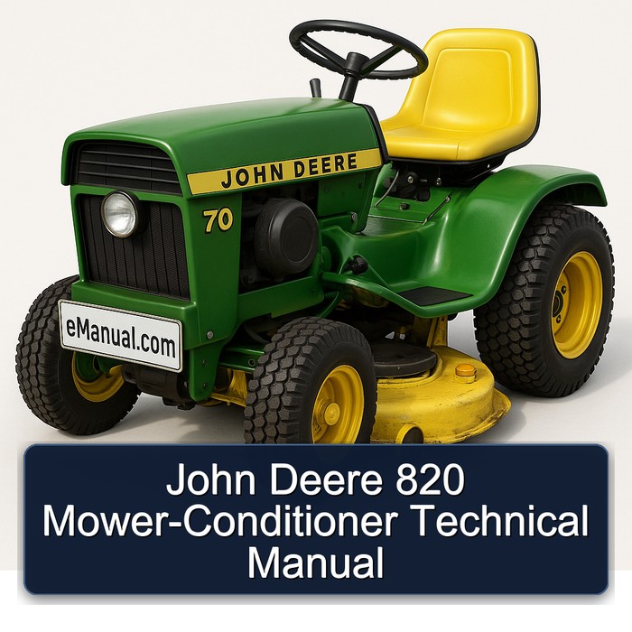 John Deere 820 Mower-Conditioner Technical Manual