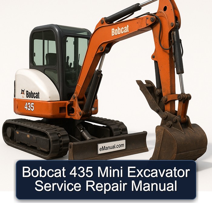 Bobcat 435 Mini Excavator Service Repair Manual 