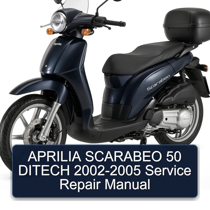 APRILIA SCARABEO 50 DITECH 2002-2005 Manual de servicio y reparación