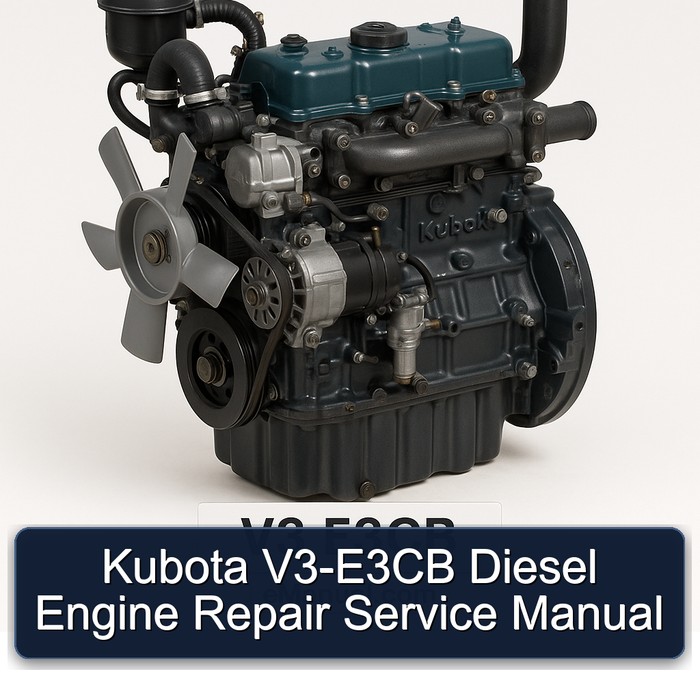 Kubota V3-E3CB Diesel Engine Repair Service Manual 