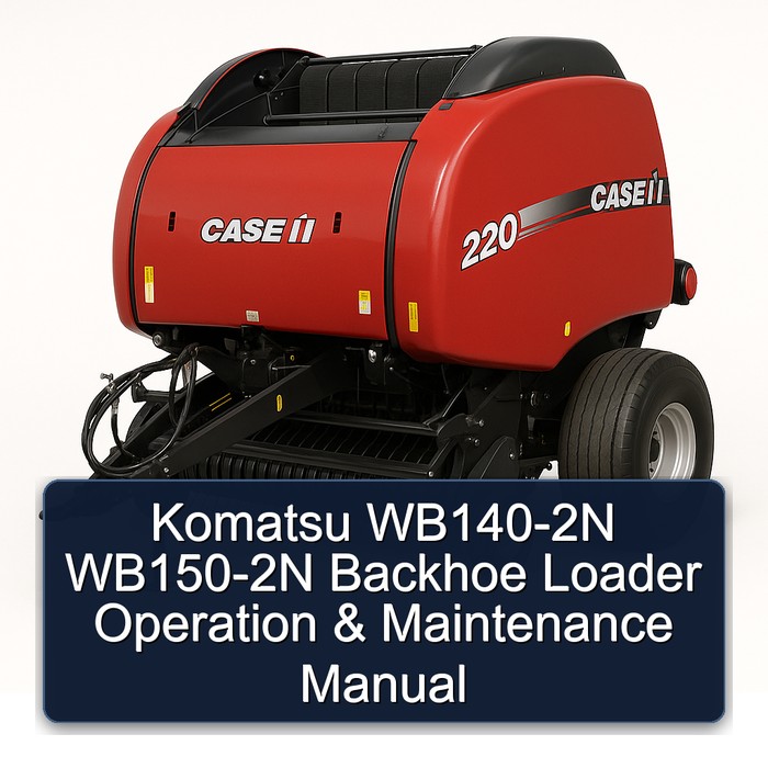 Komatsu WB140-2N WB150-2N Backhoe Loader Operation & Maintenance Manual 