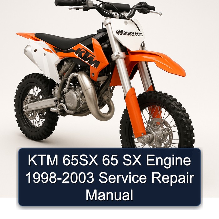 KTM 65SX 65 SX Engine 1998-2003 Manual de servicio y reparación