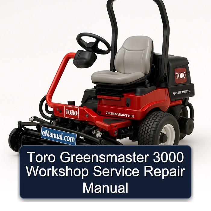 Manual de Servicio y Reparación para Toro Greensmaster 3000 Workshop