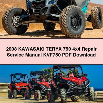 2008 KAWASAKI TERYX 750 4x4 Manual de servicio y reparación KVF750