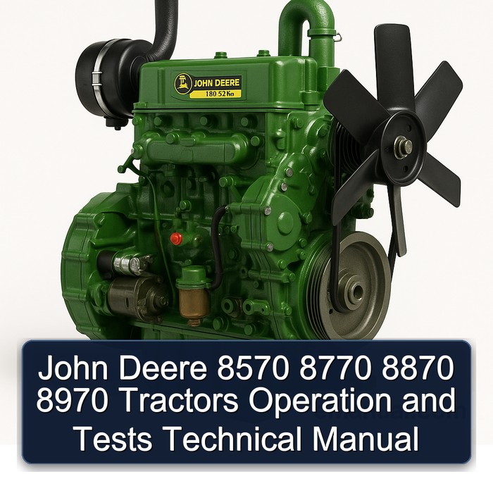 John Deere 8570 8770 8870 8970 Tractors Operation and Tests Technical Manual