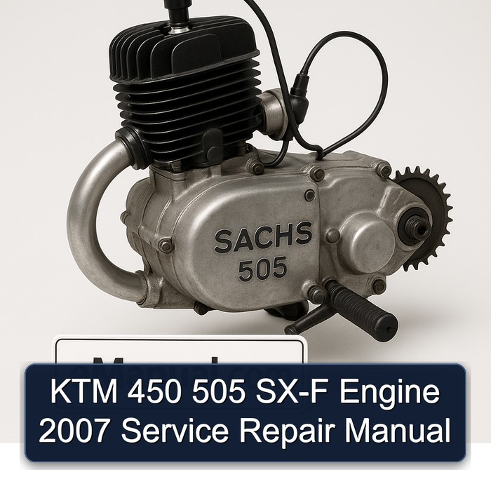 Manual de Servicio y Reparación KTM 450 505 SX-F Motor 2007