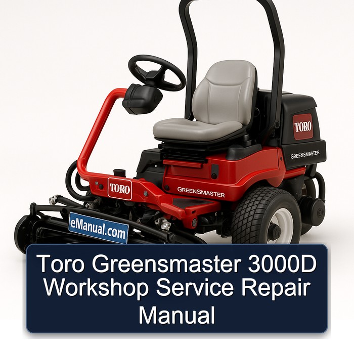 Toro Greensmaster 3000D Workshop Service Repair Manual