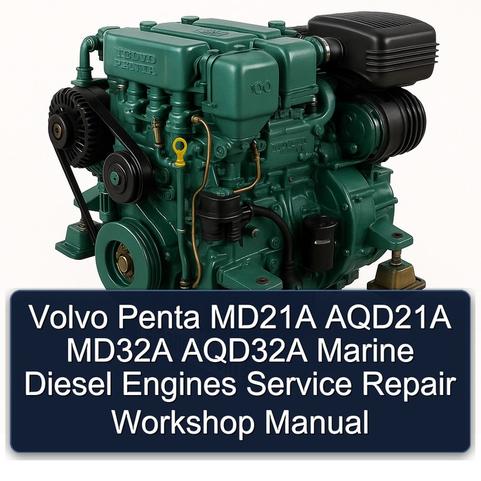 Volvo Penta MD21A AQD21A MD32A AQD32A Marine Diesel Engines Service Repair Workshop Manual