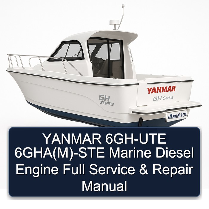 YANMAR 6GH-UTE 6GHA(M)-STE Marine Diesel Engine Full Service & Repair Manual