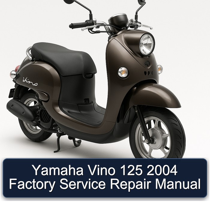 Yamaha Vino 125 2004 Factory Manual de servicio y reparación