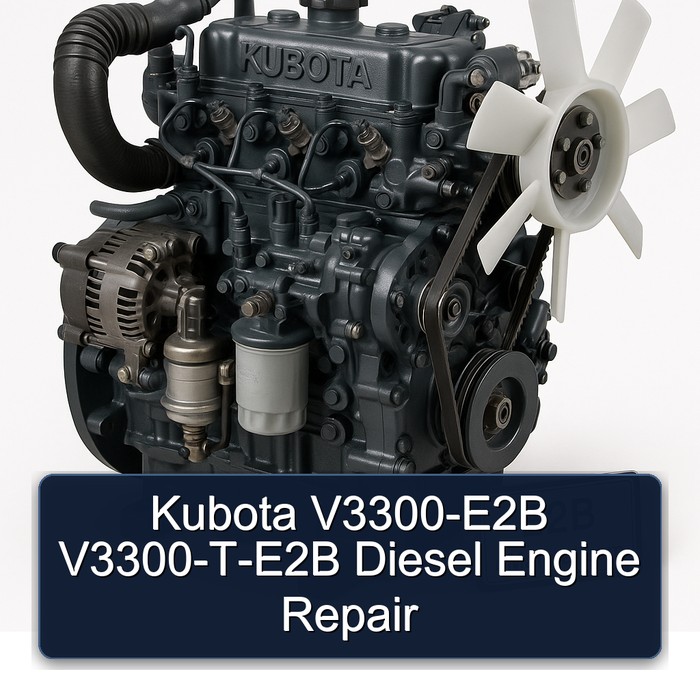 Reparación de Motor Diesel Kubota V3300-E2B / V3300-T-E2B
