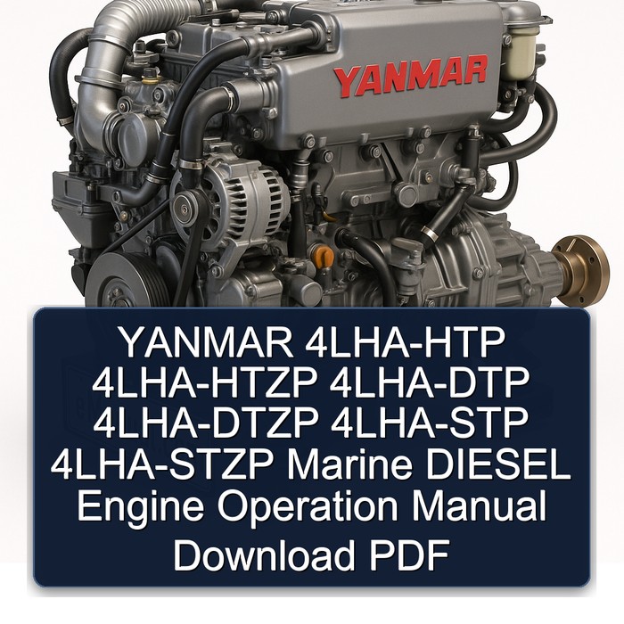 YANMAR 4LHA-HTP 4LHA-HTZP 4LHA-DTP 4LHA-DTZP 4LHA-STP 4LHA-STZP Marine DIESEL Engine Operation Manual Download PDF