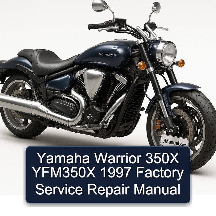 Yamaha Warrior 350X YFM350X 1997 Factory Manual de servicio y reparación