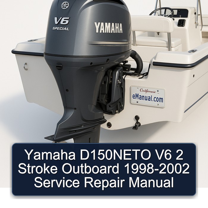 Yamaha D150NETO V6 2 Stroke Outboard 1998-2002 Manual de servicio y reparación