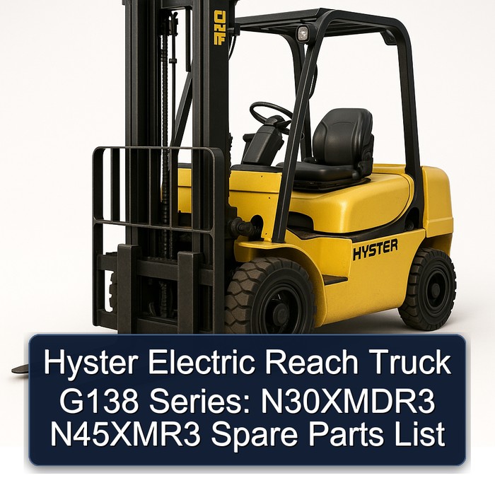 Hyster Electric Reach Truck G138 Series: N30XMDR3 N45XMR3 Spare Parts List