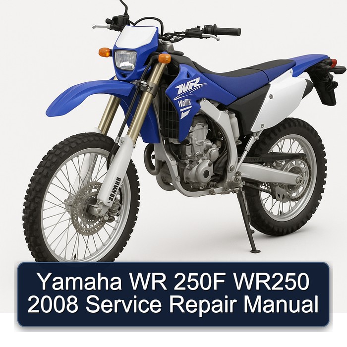 Yamaha WR 250F WR250 2008 Service Repair Manual 